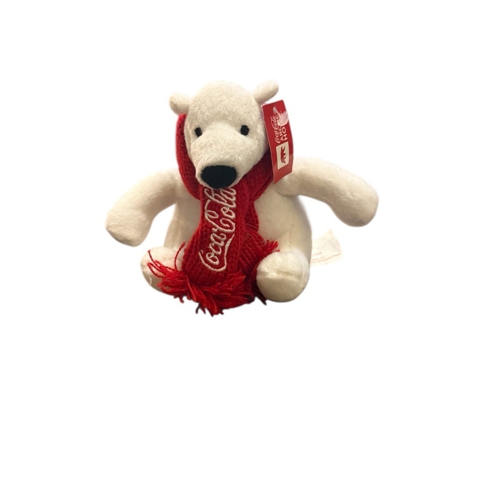 Coca-Cola White Polar Bear with Red Scarf Vintage